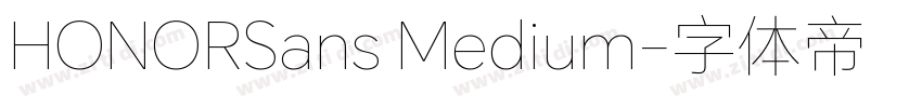 HONORSans Medium字体转换
